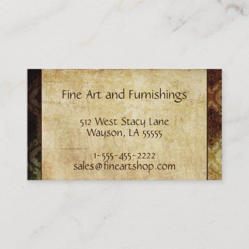 Vintage Paper Browns Business Card Template