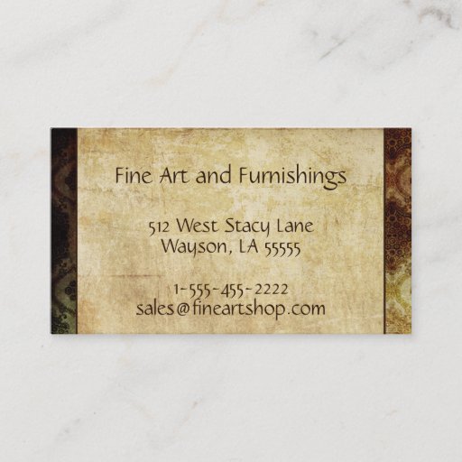 Customizable Vintage Paper Browns Business Card Template