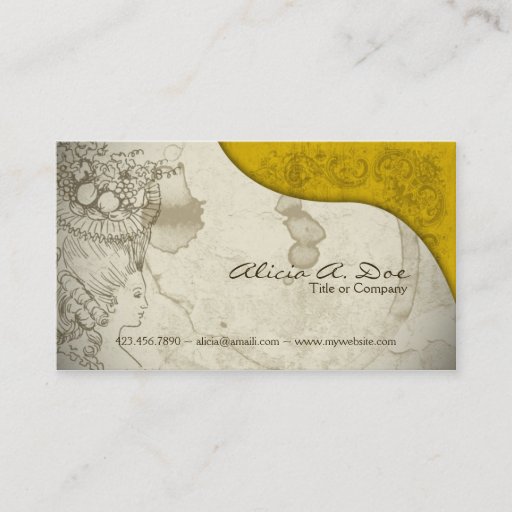 Customizable Vintage Paper Business Card