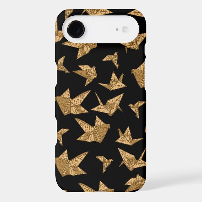 Vintage Paper Cranes Phone Case (Back)