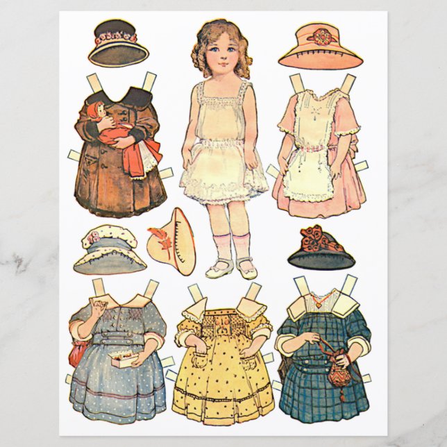 Vintage paper doll (Front)