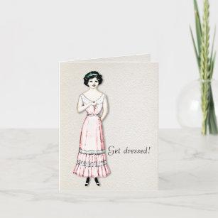Vintage Paper Doll for the Girls Invitation 