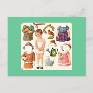 Vintage Paper Doll Postcards