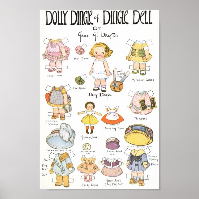 Vintage Paper Doll  Poster (Front)