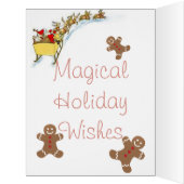 Vintage Paper Dolls "Hello" Merry Christmas Card (Inside (Left))