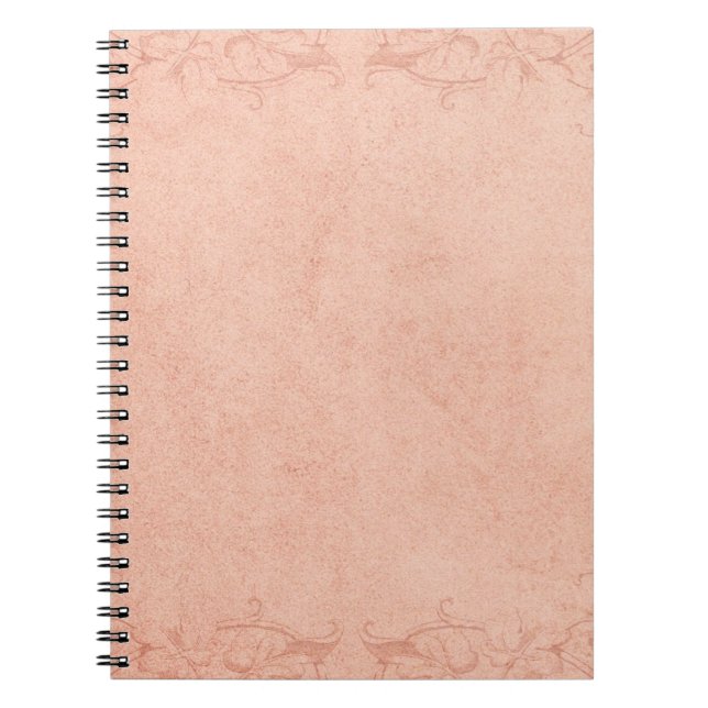 Vintage paper frame ornament notebook (Front)