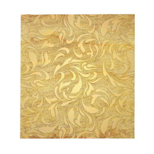 Vintage Paper Gold Design Notepad