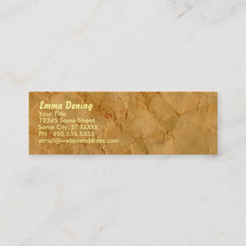 Vintage Profile Card Business Cards