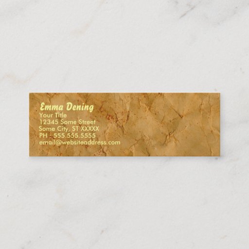 Customizable Vintage Profile Card Business Cards