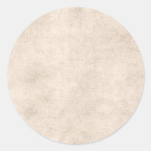 Vintage Paper Parchment Paper Template Blank Classic Round Sticker