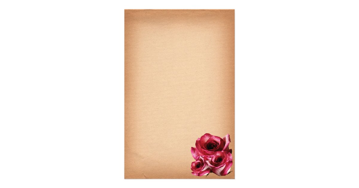Printable Stationery Paper Roses Free Digital Rose Scrapbooking Paper