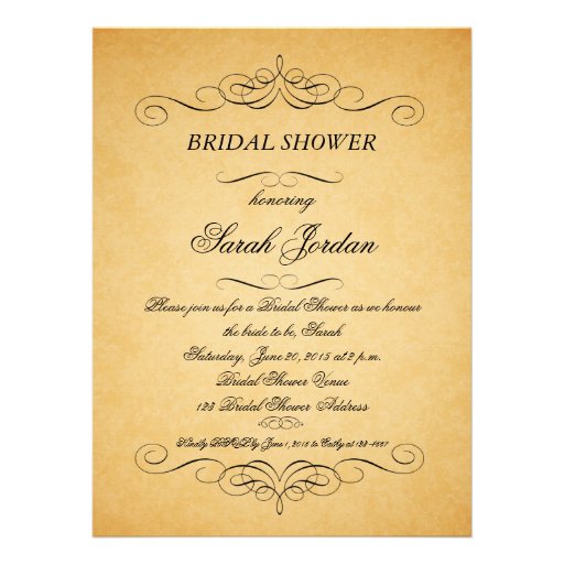 Bridal Shower Invitation Paper 1
