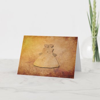 Vintage Paper Texture Lesbian Thank You Card by AGayMarriage at Zazzle