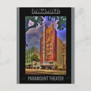 Vintage Paramount Theatre Oakland California Postcard