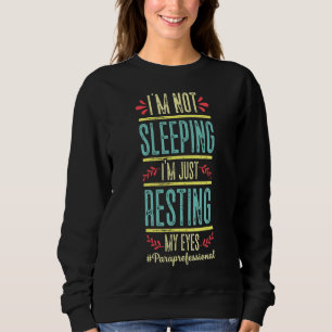 Vintage Paraprofessional Para Squad Crew Teacher A Sweatshirt