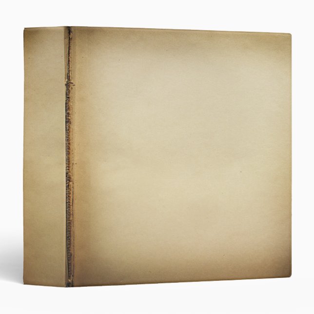 Vintage Parchment 3 Ring Binder (Front/Spine)