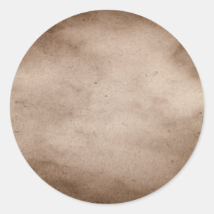 Vintage Parchment Antique Paper Background Blank Classic Round Sticker