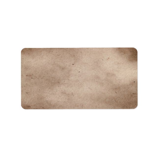 Vintage Parchment Antique Paper Background Blank Label (Front)