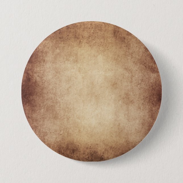 Vintage Parchment Antique Paper Background Custom Button (Front)