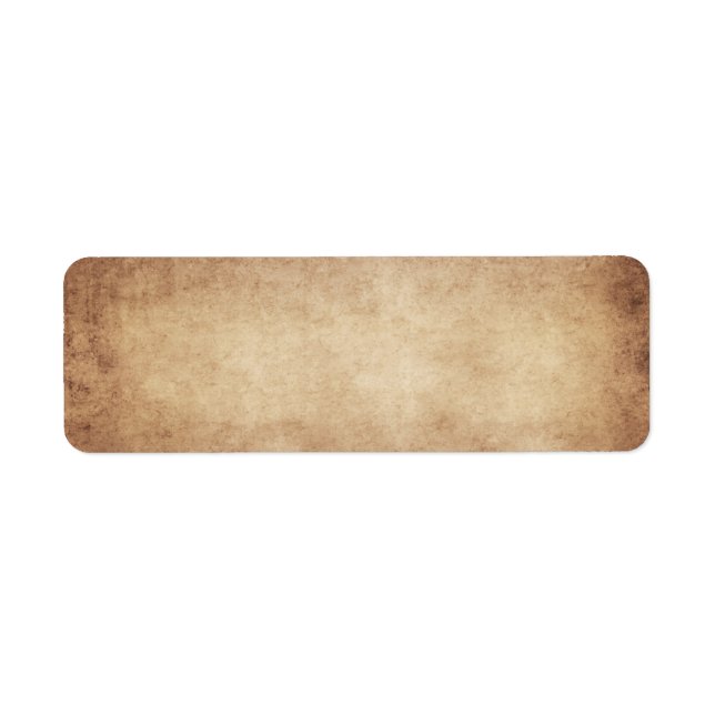 Vintage Parchment Antique Paper Background Custom Label (Front)