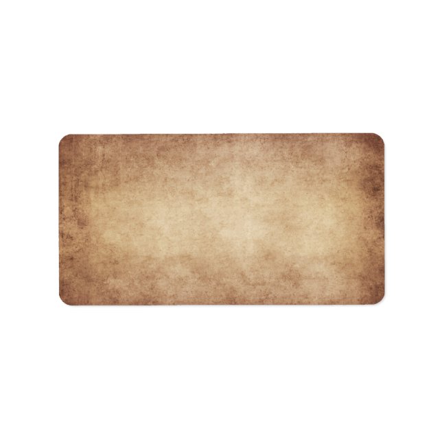 Vintage Parchment Antique Paper Background Custom Label (Front)