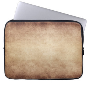 Vintage Parchment Antique Paper Background Custom Laptop Sleeve
