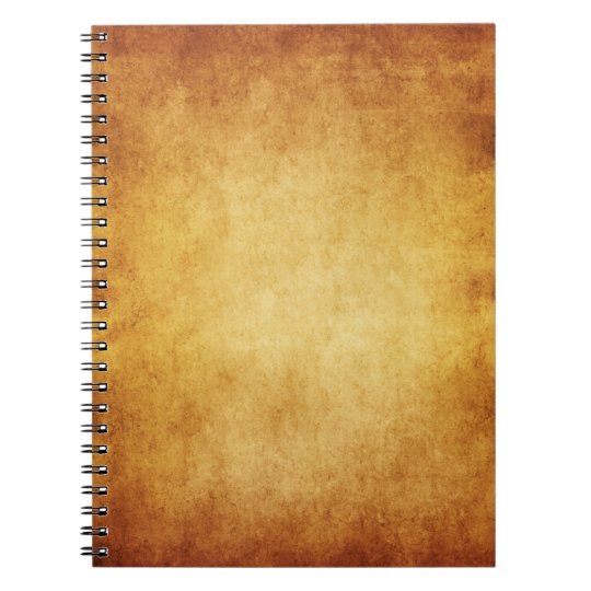 Vintage Parchment Antique Paper Background Custom Notebook