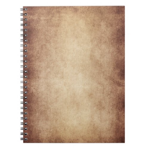 Vintage Parchment Antique Paper Background Custom Notebook