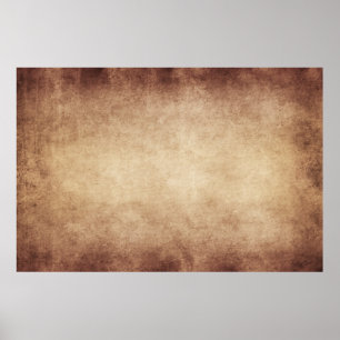 Vintage Parchment Antique Paper Background Custom Poster