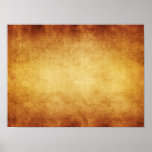Vintage Parchment Antique Paper Background Custom Poster