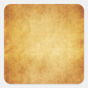 Vintage Parchment Antique Paper Background Custom Square Sticker