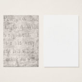 Vintage Parchment Antique Text Template Blank (Front & Back)