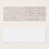 Vintage Parchment Antique Text Template Blank (Front & Back)