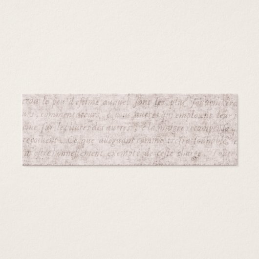 Vintage Parchment Antique Text Template Blank (Front)