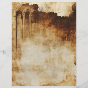 Vintage Parchment Christian Bible Prayer Journal