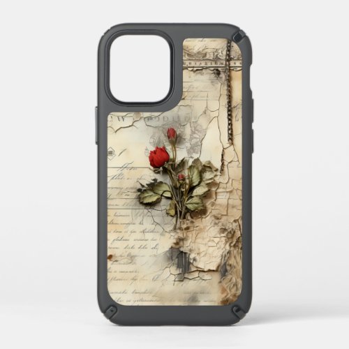 Vintage Parchment Love Letter with Flowers 10 Speck iPhone 12 Mini Case