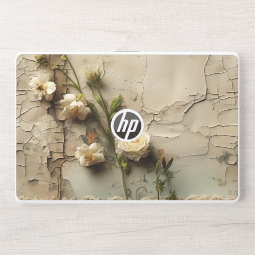 Vintage Parchment Love Letter with Flowers 3 HP Laptop Skin