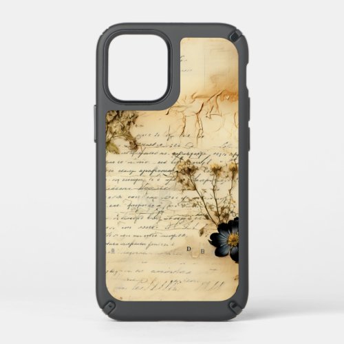 Vintage Parchment Love Letter with Flowers 5 Speck iPhone 12 Mini Case