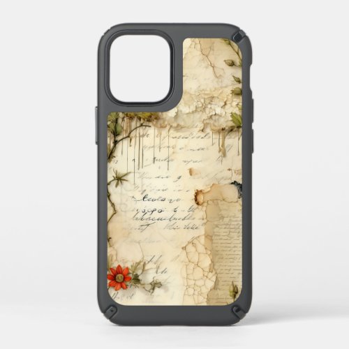 Vintage Parchment Love Letter with Flowers 6 Speck iPhone 12 Mini Case