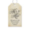 Vintage Parchment Mr and Mrs Script Favor