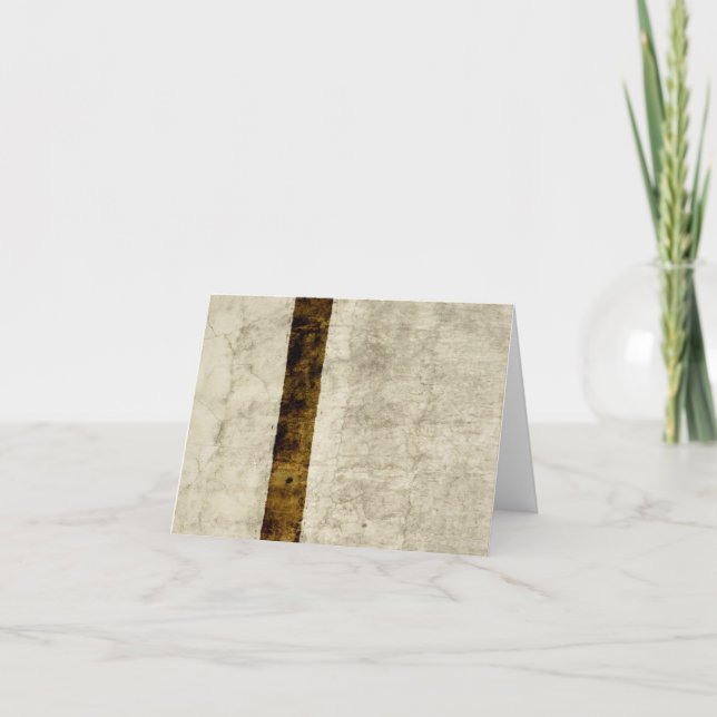 Vintage Parchment Template Blank Card (Front)