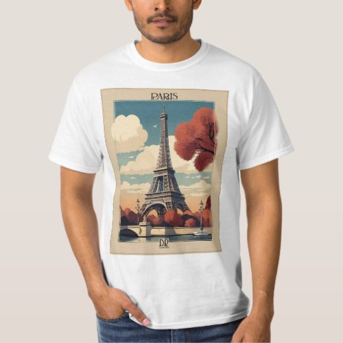 Vintage Paris A Classic Souvenir T_shirt