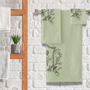 Vintage Paris Beekeeper French Crown Bee Queen Bath Towel Set