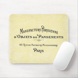 Vintage Paris Biz Card Mouse Pad