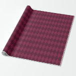 Vintage Paris Burgundy Red Diamonds Wrapping Paper<br><div class="desc">Paris vintage grunge burgundy diamond pattern wrapping paper.</div>