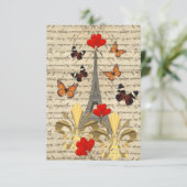 Vintage Paris & butterflies (Standing Front)