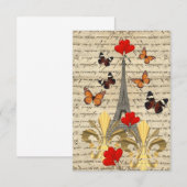 Vintage Paris & butterflies (Front/Back)