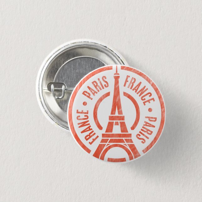 Vintage Paris  Button (Front & Back)