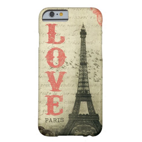 Vintage Paris Barely There iPhone 6 Case