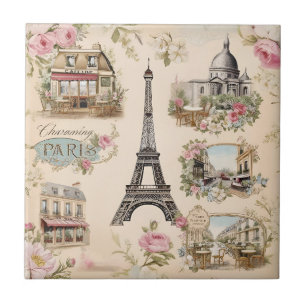 Vintage Paris Ceramic Tile